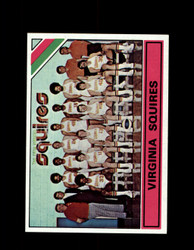 1975 VIRGINIA SQUIRES TOPPS #330 TEAM CARDS *6295