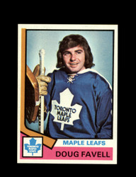 1974 DOUG FAVELL TOPPS #46 MAPLE LEAFS *6689