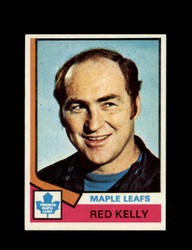 1974 RED KELLY TOPPS #76 MAPLE LEAFS *7813