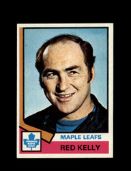 1974 RED KELLY TOPPS #76 MAPLE LEAFS *7812