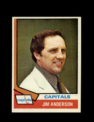1974 JIMMY ANDERSON TOPPS #118 CAPITALS *6129