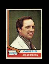 1974 JIM ANDERSON TOPPS #118 CAPITALS *6215