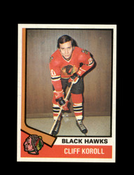 1974 CLIFF KOROLL TOPPS #35 BLACK HAWKS *7316