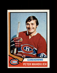 1974 PETER MAHOVLICH TOPPS #97 CANADIENS *G6032