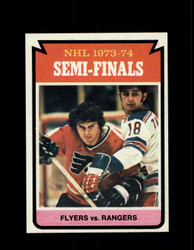 1974 SEMI FINALS TOPPS #213 FLYERS VS RANGERS *9626