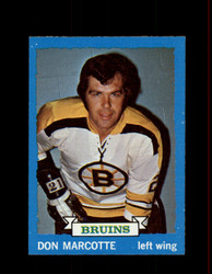 1973 DON MARCOTTE TOPPS #89 BRUINS *G6555