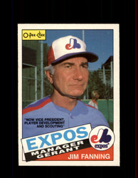 1985 JIM FANNING OPC #267 O-PEE-CHEE MANAGER *G2039