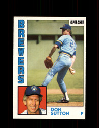 1984 DON SUTTON OPC #35 O-PEE-CHEE BREWERS *G2219