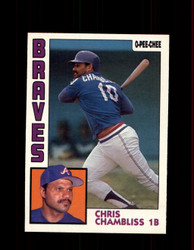 1984 CHRIS CHAMBLISS OPC #50 O-PEE-CHEE BRAVES *G2228