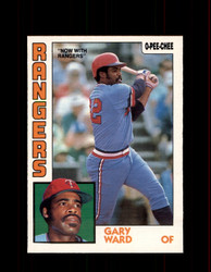 1984 GARY WARD OPC #67 O-PEE-CHEE RANGERS *G2240