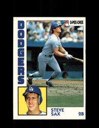 1984 STEVE SAX OPC #144 O-PEE-CHEE DODGERS *G2303