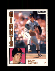 1984 GARY LAVELLE OPC #145 O-PEE-CHEE GIANTS *G2304