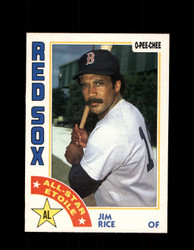 1984 JIM RICE OPC #184 O-PEE-CHEE RED SOX *G2336