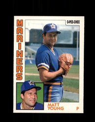 1984 MATT YOUNG OPC #235 O-PEE-CHEE MARINERS *G2442