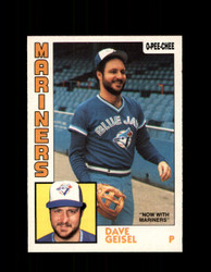 1984 DAVE GEISEL OPC #256 O-PEE-CHEE MARINERS *G2457