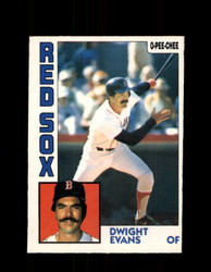 1984 DWIGHT EVANS OPC #244 O-PEE CHEE RED SOX *G2467