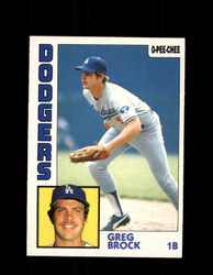 1984 GREG BROCK OPC #242 O-PEE- CHEE DODGERS *G2468