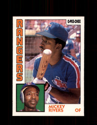 1984 MICKEY RIVERS OPC #269 O-PEE- CHEE RANGERS *G2478