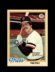 1978 TIM FOLI OPC #169 O-PEE-CHEE METS *G2390
