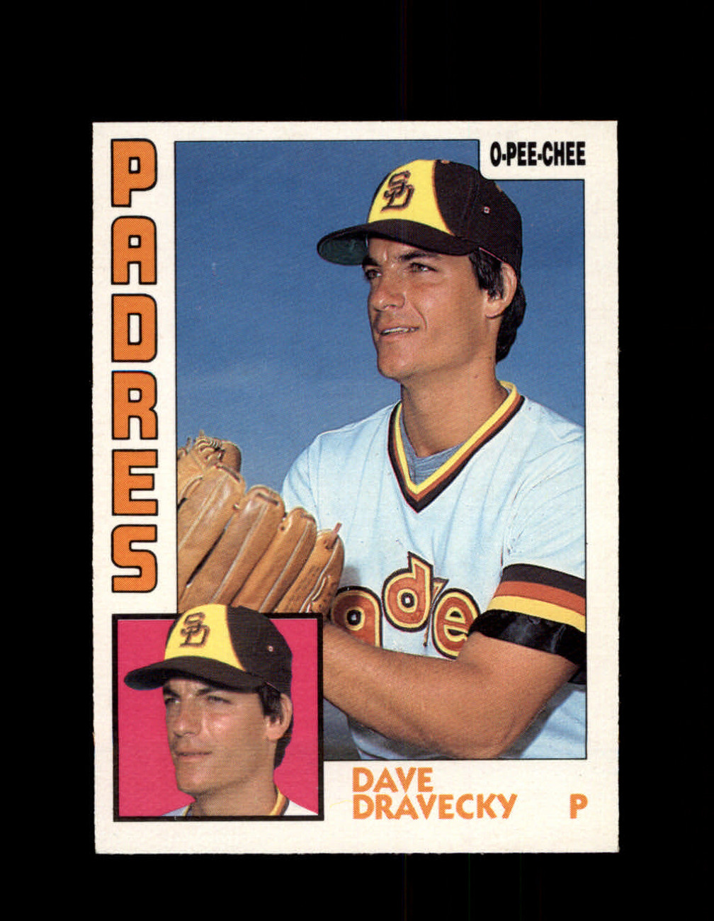 1984 DAVE DRAVECKY OPC #290 O-PEE- CHEE PADRES *G2497 - OPC Baseball.com