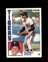 1984 DARRELL EVANS OPC #325 O-PEE- CHEE TIGERS *G2508