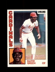 1984 DAVID GREEN OPC #362 O-PEE-CHEE CARDINALS *G2545