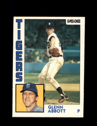 1984 GLENN ABBOTT OPC #356 O-PEE-CHEE TIGERS *G2548