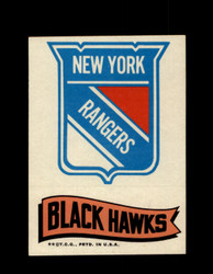 1973 TOPPS EMBLEM RANGERS / BLACK HAWKS *G2555