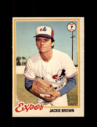 1978 JACKIE BROWN OPC #126 O-PEE-CHEE EXPOS *G2727