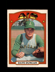 1972 DAVE DUNCAN OPC #17 O-PEE-CHEE ATHLETICS *G2652