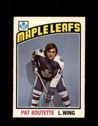1976 PAT BOUTETTE OPC #367 O-PEE-CHEE MAPLE LEAFS *G4149