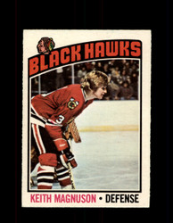 1976 KEITH MAGNUSON OPC #125 O-PEE-CHEE BLACK HAWKS *G4155