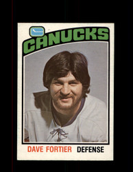 1976 DAVE FORTIER OPC #328 O-PEE-CHEE CANUCKS *G4205