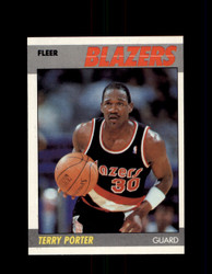 1987 TERRY PORTER FLEER #89 BLAZERS *R1802