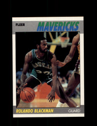 1987 ROLANDO BLACKMAN FLEER #12 MAVERICKS *2702