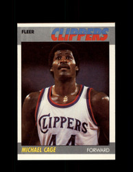 1987 MICHAEL CAGE FLEER #15 CLIPPERS *6968