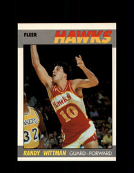 1987 RANDY WITTMAN FLEER #126 HAWKS *G4226