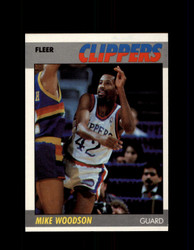 1987 MIKE WOODSON FLEER #128 CLIPPERS *G4228