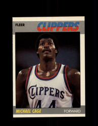1987 MICHAEL CAGE FLEER #15 CLIPPERS *G4232