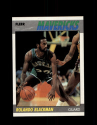 1987 ROLANDO BLACKMAN FLEER #12 MAVERICKS *G4277