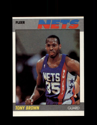 1987 TONY BROWN FLEER #14 NETS *4279