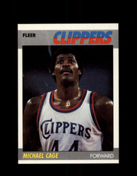 1987 MICHAEL CAGE FLEER #15 CLIPPERS *G4280