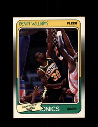 1988 KEVIN WILLIAMS FLEER #72 SUPERSONICS *9724