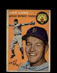 1954 DON LUND TOPPS #167 TIGERS *G4451