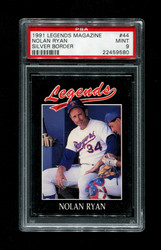 1991 NOLAN RYAN LEGENDS MAGAZINE #44 SILVER BORDER PSA 9