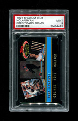 1991 NOLAN RYAN STADIUM CLUB CREDIT CARD PROMO PSA 9