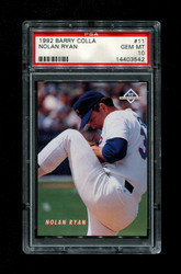 1992 NOLAN RYAN BARRY COLLA #11 RANGERS PSA 10