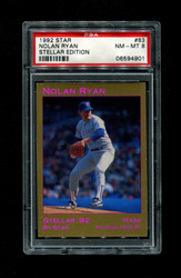 1992 NOLAN RYAN STAR #83 STELLAR EDITION PSA 8