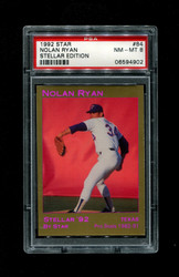 1992 NOLAN RYAN STAR #84 STELLAR EDITION PSA 8