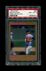 1992 NOLAN RYAN STAR #85 STELLAR EDITION PSA 8